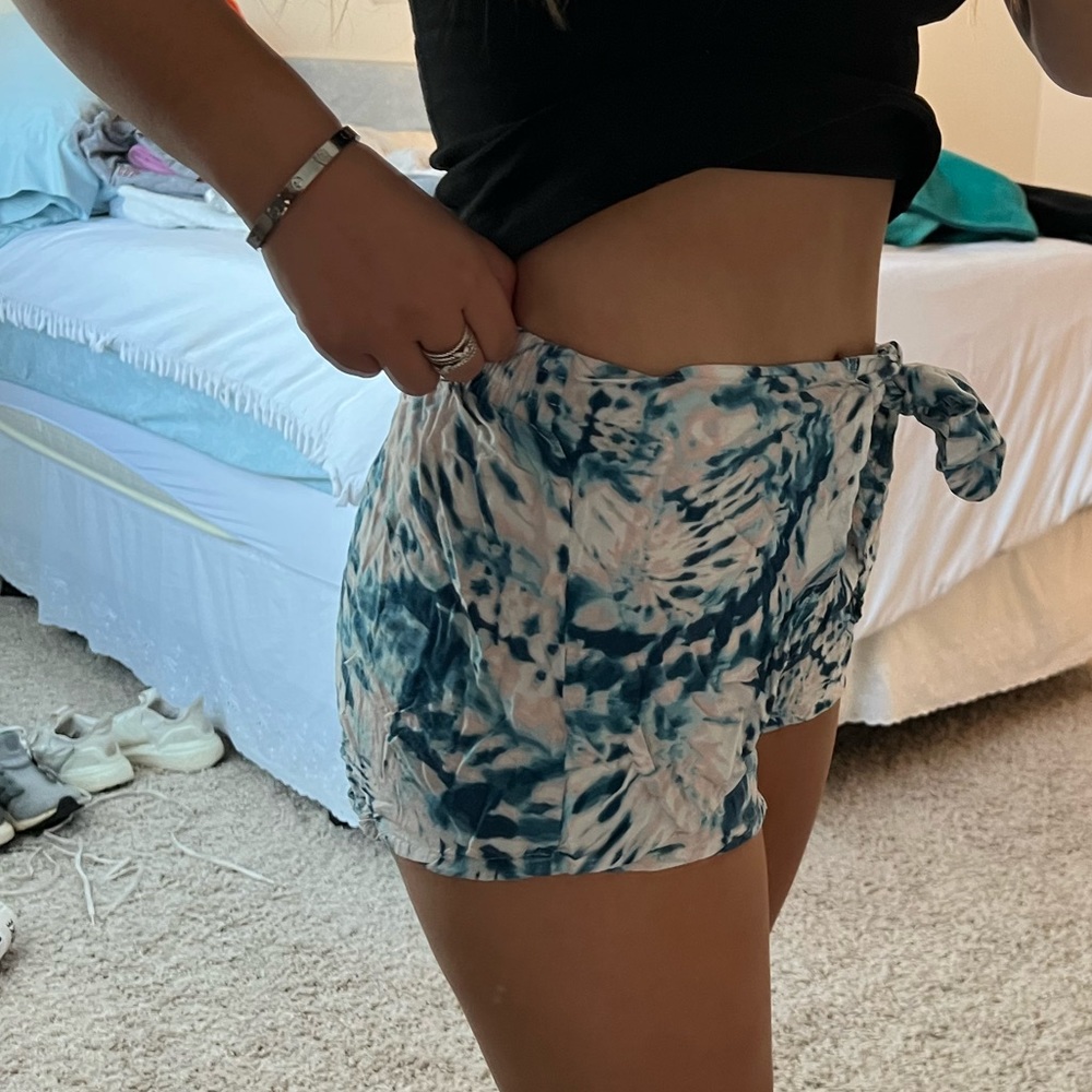 Forever 21 TieDye Front Wrap Shorts